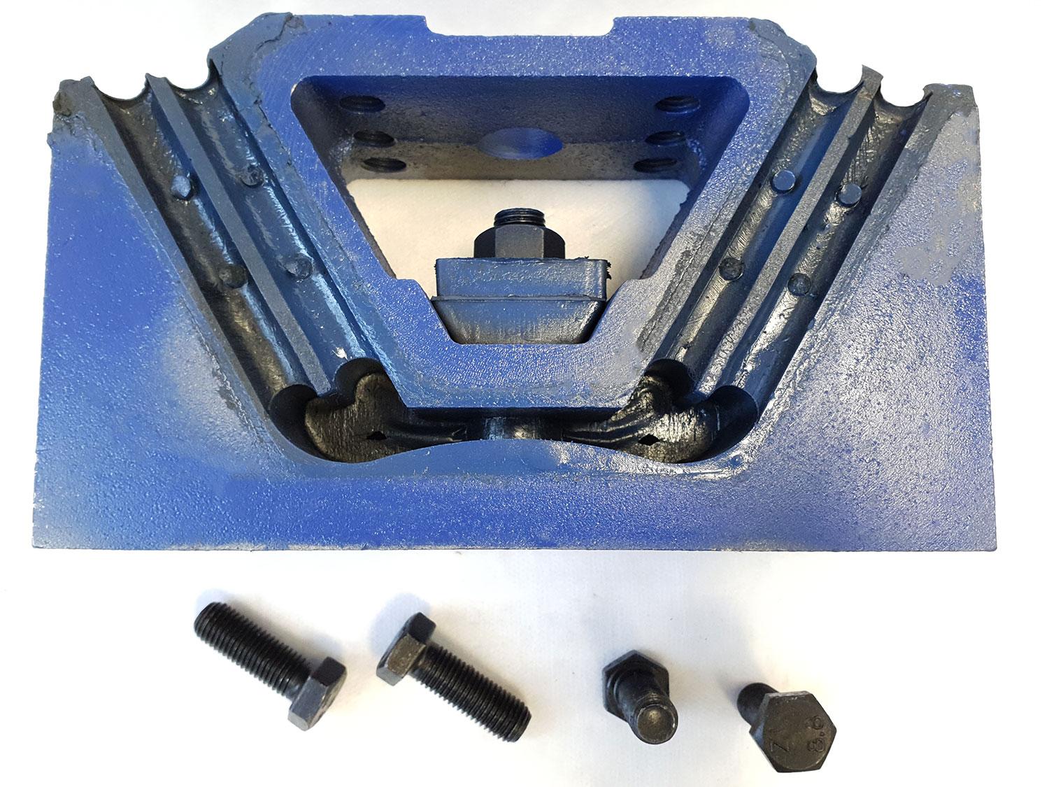 Подушка двигателя WD615, WP10, WP12 задняя СИНЯЯ